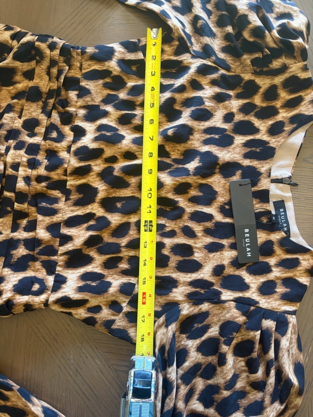 Beulah Style | Leopard Print Ruffle Hem Dress - Picture 6 of 9